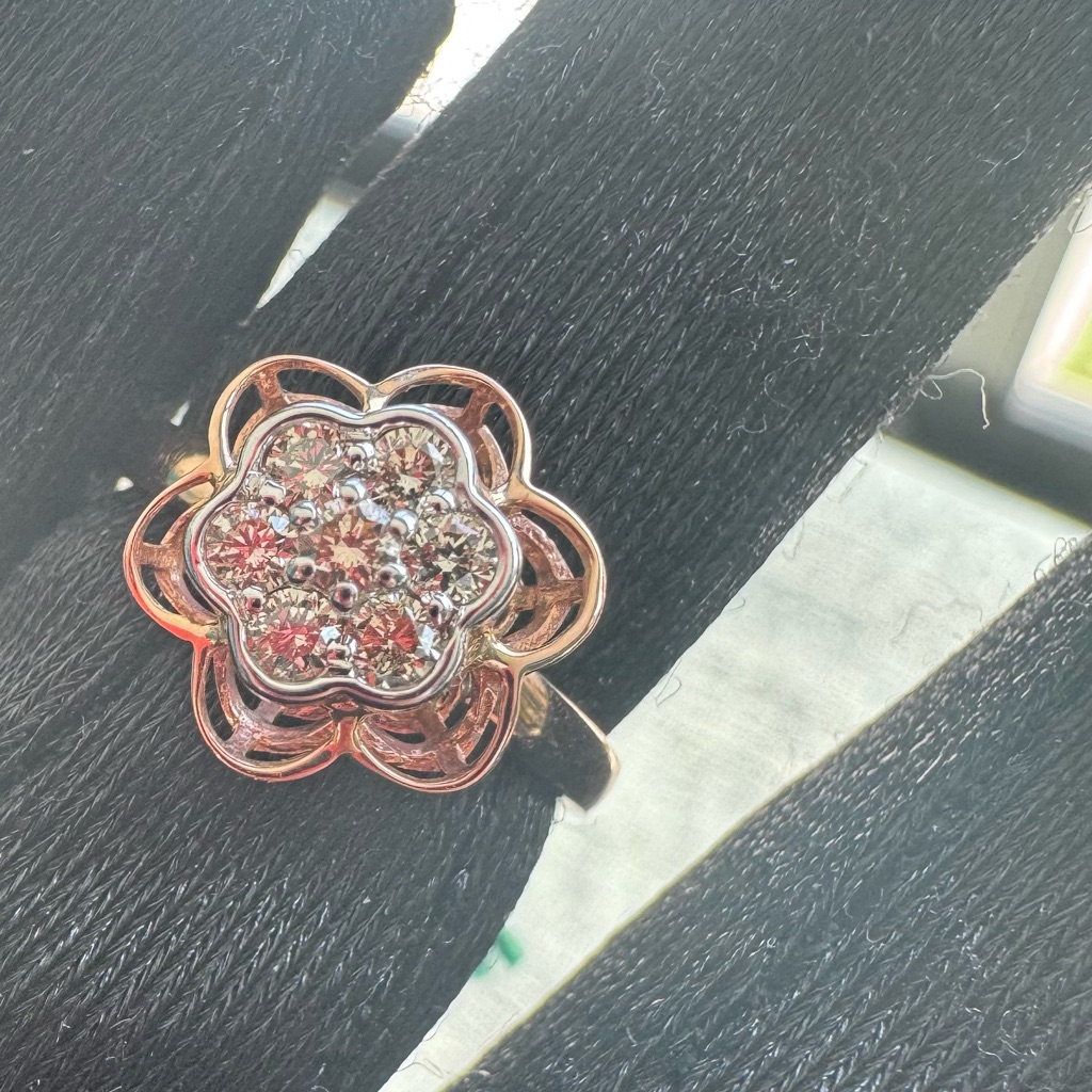14k Rose Gold Diamond Ring